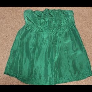 Banana Republic Emerald Green Silk Top